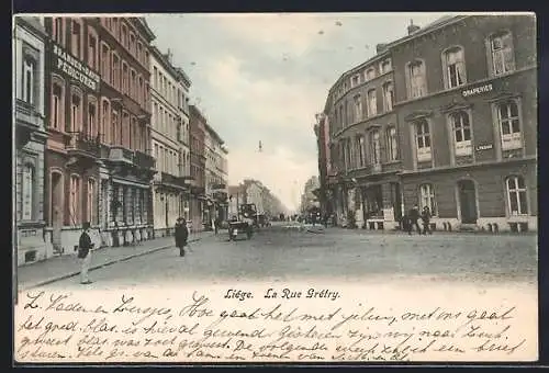 AK Liége, La Rue Grétry