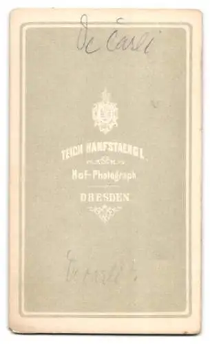Fotografie Teich-Hanfstaengl, Dresden, deutscher Hof-Opernsänger Eduard Decali