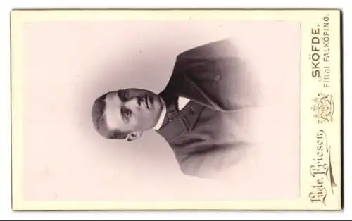 Fotografie Ludv. Ericson, Sköfde, Ansicht Skövde, Strassenpartie mit dem Ateliershaus