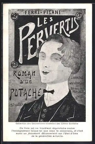 Künstler-AK Roman Les Pervertis von Ferri-Pisani, Librairie Universelle / Paris