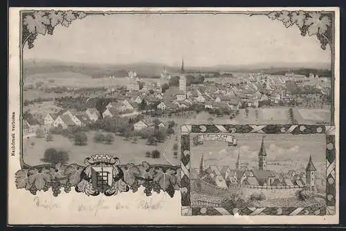 AK Bülach, Totalansicht der Stadt