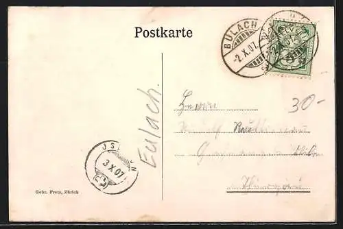 AK Bülach, Totalansicht der Stadt