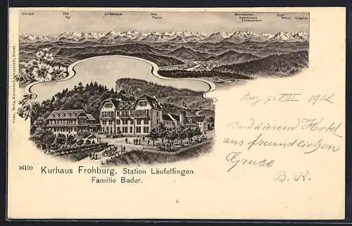 AK Läufelfingen, Kurhaus Frohburg von Familie Bader