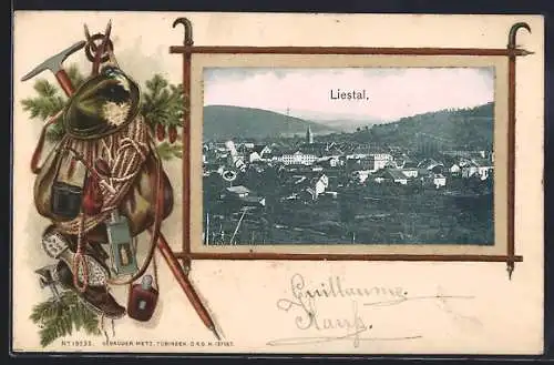 AK Liestal, Totalansicht im Wander-Passepartout