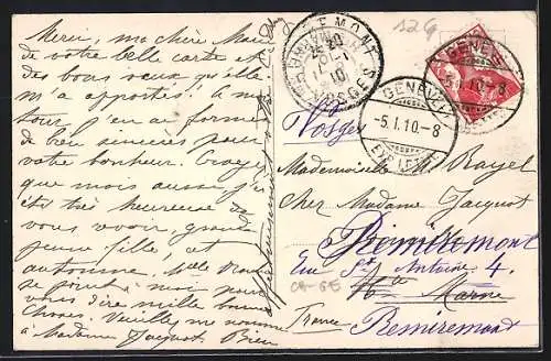AK Genève, Pension de Dames, Villa Clara, Avenue des Bosquets