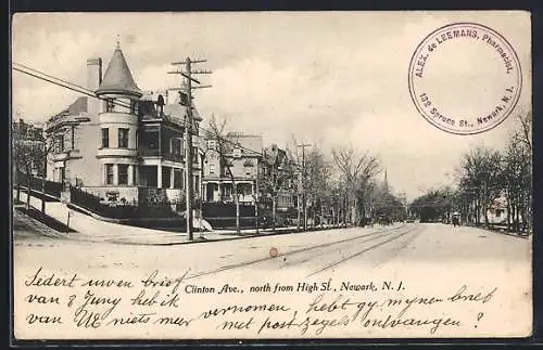 AK Newark, NJ, Clinton Ave., north from High St.