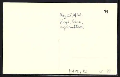 AK Hays, KS, View of the agricultural area