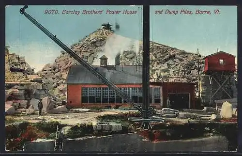 AK Barre, VT, Barclay Brothers` Power House and Dump Piles