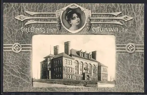 AK Ottumwa, IA, Partie am Herrenhaus