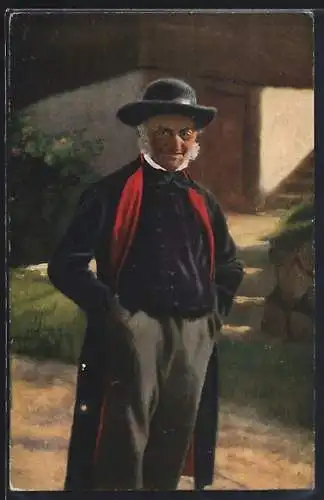 Künstler-AK H. Hoffmann: der Dorfschulze