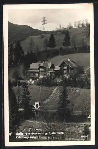 AK Spital am Semmering, Ansicht vom Erholungsheim