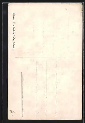 AK Fribourg, Pont du Gotteron apres la catastrophe du 9 mai 1919