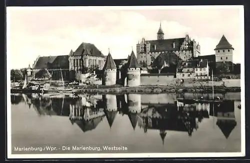 AK Marienburg / Malbork, Marienburg-Westseite