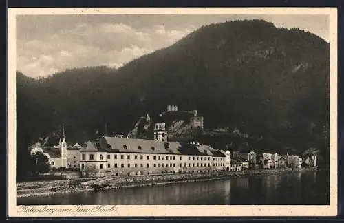AK Rattenberg am Inn, Teilansicht mit Burgruine