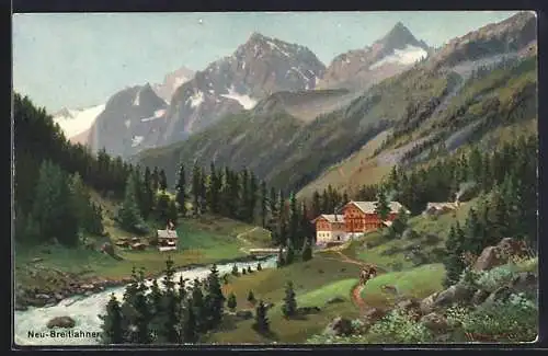 AK Ginzling, Alpengasthof Neu-Breitlahner im Zillertal