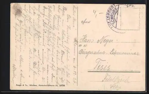 AK Stuben am Arlberg, Totalansicht mit Flexenstrasse