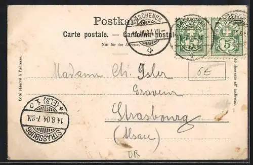 AK Goeschenen /Gotthardbahn, Panorama