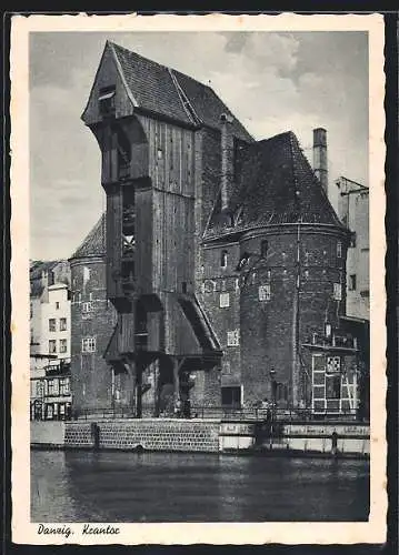 AK Danzig, Blick zum Krantor