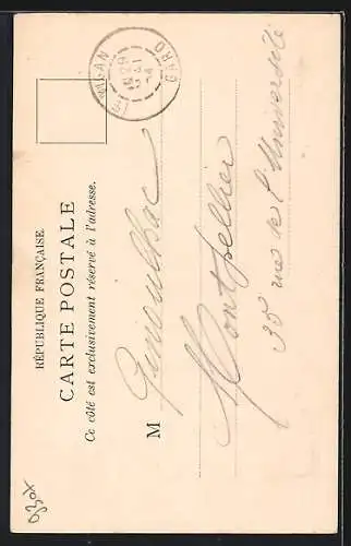 AK Le Vigan, Statue du Chevalier d'Assas