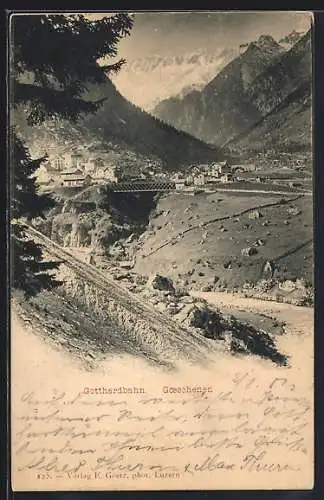 AK Goeschenen, Gotthardbahn