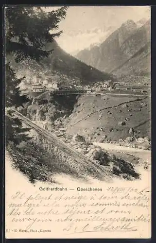 AK Goeschenen, Gotthardbahn