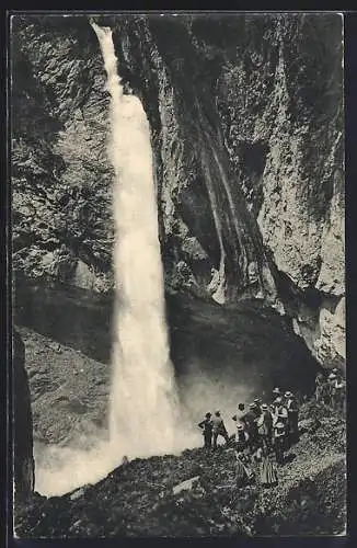 AK Berglistüber in der Fätschbachschlucht, Wasserfall