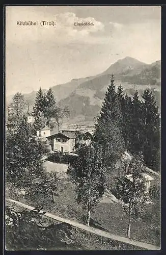 AK Kitzbühel, Einsiedelei von der Anhöhe gesehen