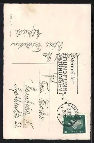 Künstler-AK Prosit Neujahr, Zwerge feiern mit Trompeten