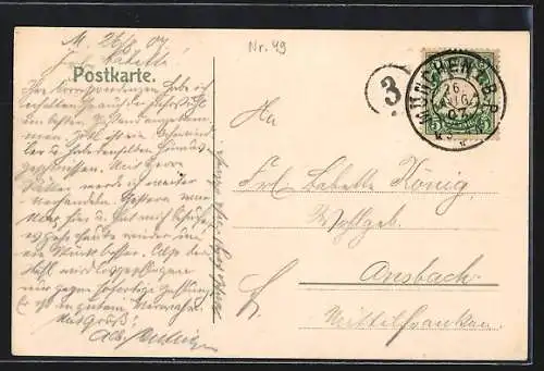 AK München, Strasse am Sendlingertor mit Strassenbahn und Geschäften