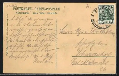 AK Stuttgart, Marktplatz mit Rathaus