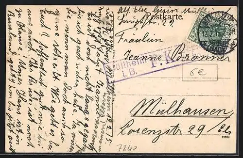 AK Müllheim i. B., Totalansicht des Ortes