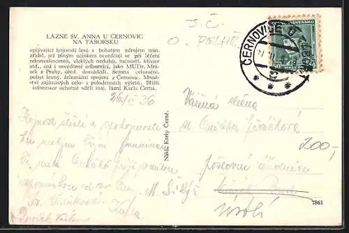 AK Lazne Sv. Anna, Lazensky Hotel, Kostel, Pension Villa Marie
