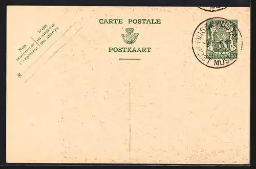 AK Bruxelles, Musée Postal, Services de la Correspondance