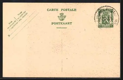 AK Bruxelles, Musée Postal, Selection Madicale des Agents de la Poste