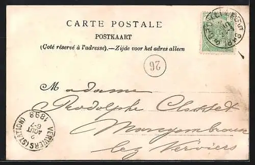 AK Bruxelles, XI. Congrès Eucharistique, Procession du Saint-Sacrement