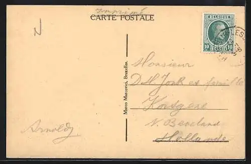 AK Han-sur-Lesse, Chemin de fer des Rochers de Faule conduisant à l`entrée des grottes