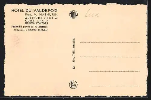 AK Val-de-Poix, Hotel du Val-de-Poix