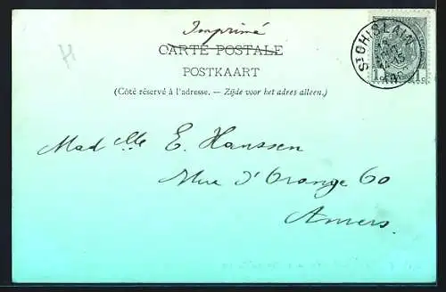 AK Saint-Ghislain, Vue de la Grand`Place