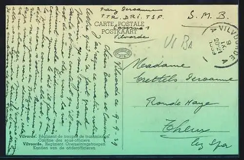 AK Vilvorde, Régiment de troupes de transmission, Cantine dessous-officiers