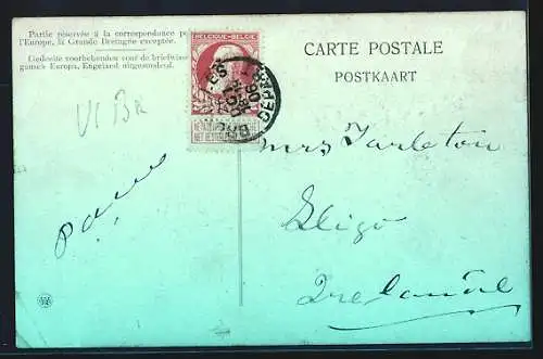 AK Louvain, Rue de la Station, Strassenpartie