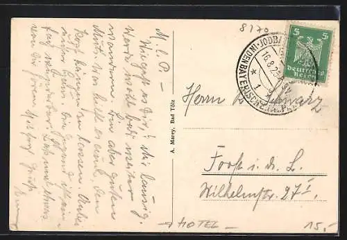 AK Bad Tölz, Fremdenheim Irene Fritz Berent