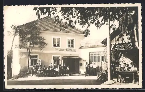 Foto-AK Putzleinsdorf, Gasthaus Franz Zeller