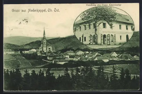 AK Niederkappel /Ob. Öst., Handlung des Franz Amerstorfer, Teilansicht