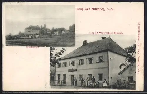 AK Altenhof /O.-Ö., Gasthof Leopold Mayerhofer, Teilansicht