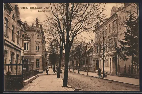 AK Oberhollabrunn, Partie an der Bismarckstrasse