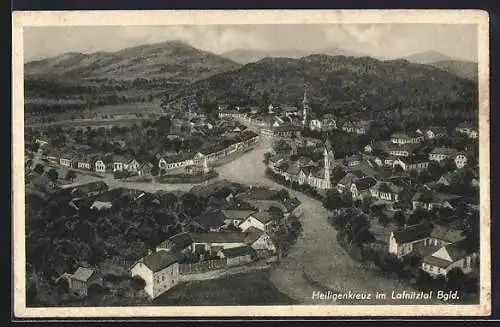 AK Heiligenkreuz im Lafnitztal, Ortsansicht aus der Vogelschau