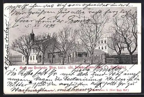 AK Wien, Breitensee, St. Josephs-Kinder-Asyl in der Nuss-Allee