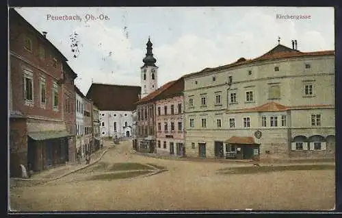 AK Peuerbach, Partie in der Kirchengasse