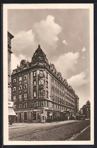 AK Wien II, Hotel Sächsischer Hof, Taborstrasse 46 a, Café-Restaurant