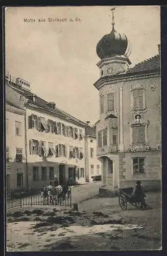 AK Steinach a. Br., Partie im Ort